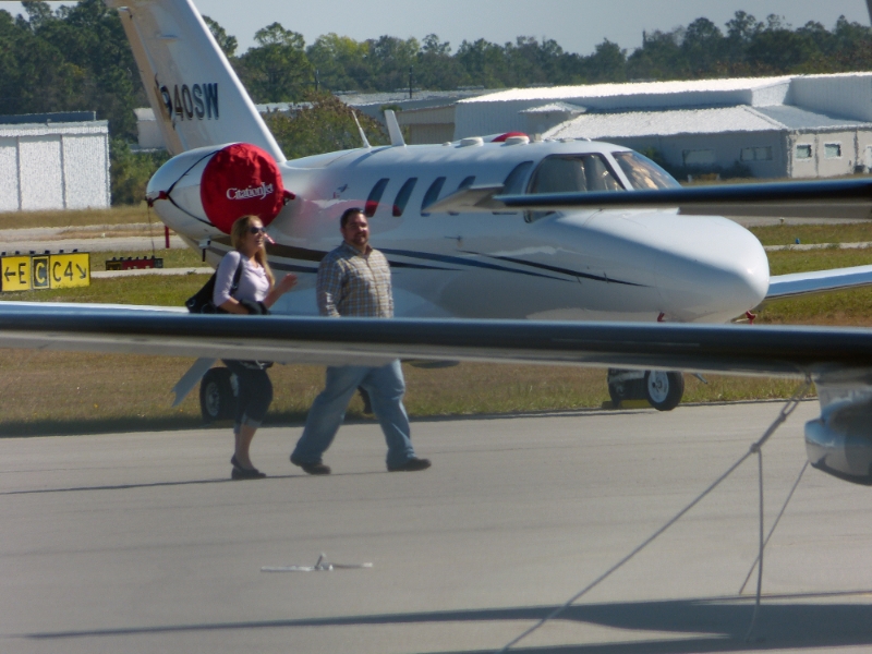 Peter and Kristen arrive at Page Field